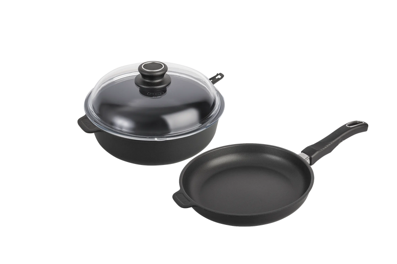 Batterie de cuisine haut de gamme induction Poele Sauteuse Kit Decouverte gastroluxs.shopance